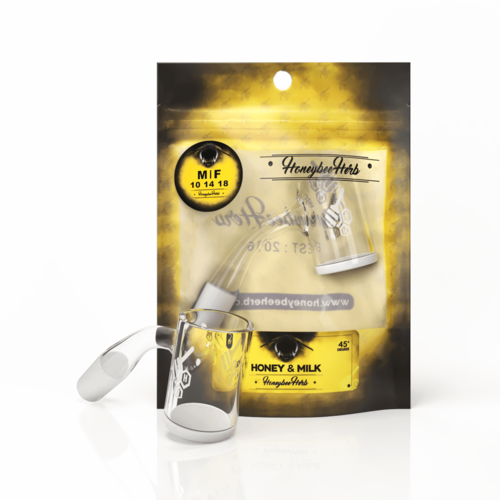 Honeybee Honey & Milk Bevel Banger 45-Degree Honeybee Honey & Milk Bevel Banger 45-Degree