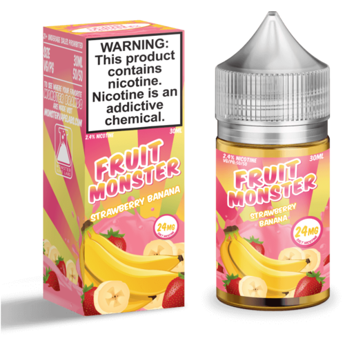 Monster Vape Labs Fruit Monster Strawberry Banana Salts 30mL Monster Vape Labs Fruit Monster Strawberry Banana Salts 30mL
