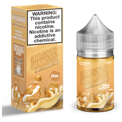 Monster Vape Labs Custard Monster Butterscotch Salt 30ml Monster Vape Labs Custard Monster Butterscotch Salt 30ml