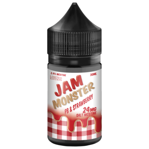 Monster Vape Labs PB & Jam Monster Strawberry Salt 30ml Monster Vape Labs PB & Jam Monster Strawberry Salt 30ml