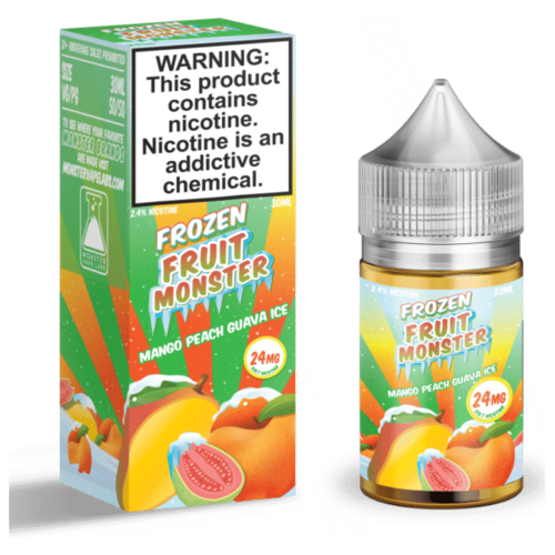 Monster Vape Labs Frozen Fruit Monster Mango Peach Guava Salts 30mL Monster Vape Labs Frozen Fruit Monster Mango Peach Guava Salts 30mL