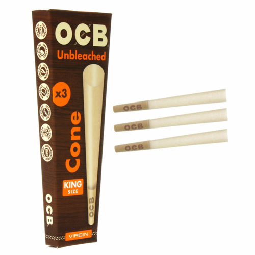 OCB OCB Unbleached Cones (3-Pack) OCB OCB Unbleached Cones (3-Pack)