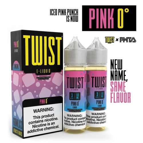 Twist E-Liquids Pink 0* (Iced Pink Punch) 120mL Twist E-Liquids Pink 0* (Iced Pink Punch) 120mL