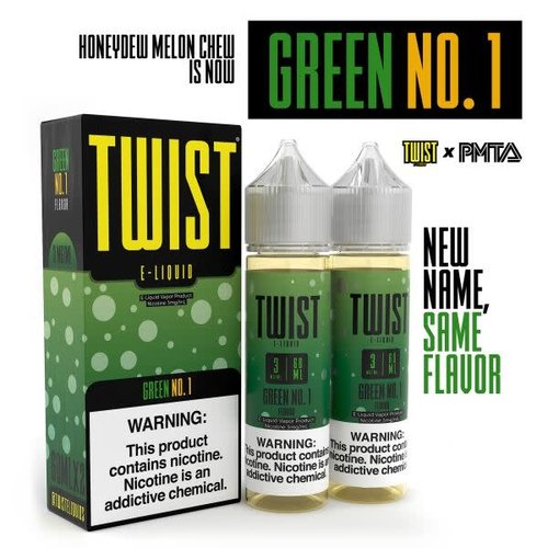 Twist E-Liquids Green No. 1 (Honeydew Melon Chew) 120mL Twist E-Liquids Green No. 1 (Honeydew Melon Chew) 120mL