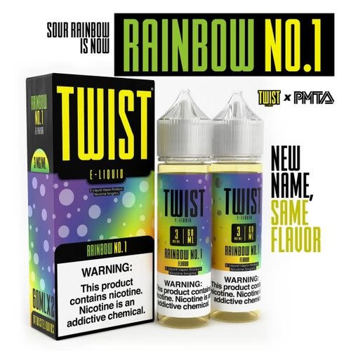Twist E-Liquids Rainbow No. 1 (Sour Rainbow) 120mL Twist E-Liquids Rainbow No. 1 (Sour Rainbow) 120mL