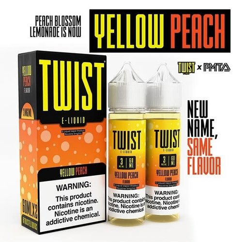 Twist E-Liquids Yellow Peach (Peach Blossom Lemonade) 120mL Twist E-Liquids Yellow Peach (Peach Blossom Lemonade) 120mL