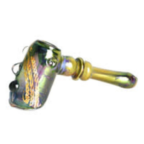 Chain Reaction Fumed Hammer Bubbler 8" Chain Reaction Fumed Hammer Bubbler 8"