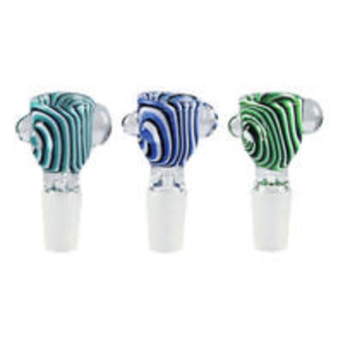 Worked Glass Bowl Piece 14mm Male Worked Glass Bowl Piece 14mm Male