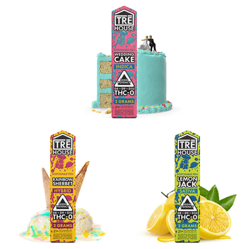 Tre House Delta 8 Vape Pen + D9 + D10 + THCO 2g Tre House Delta 8 Vape Pen + D9 + D10 + THCO 2g