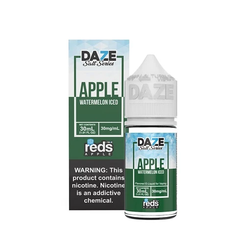 7 Daze Reds Apple Watermelon ICED Salt (Synthetic) 30ml 7 Daze Reds Apple Watermelon ICED Salt (Synthetic) 30ml