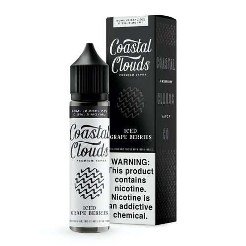 Coastal Clouds ICED Grape Berries 60ml 00mg Coastal Clouds ICED Grape Berries 60ml 00mg