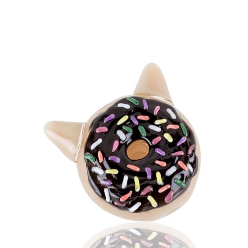 Empire Glassworks Empire Glassworks Dry Pipe - Chocolate Kitty Donut Empire Glassworks Empire Glassworks Dry Pipe - Chocolate Kitty Donut
