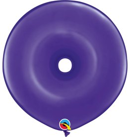 16" Geo Donut Quartz Purple Balloon Flat