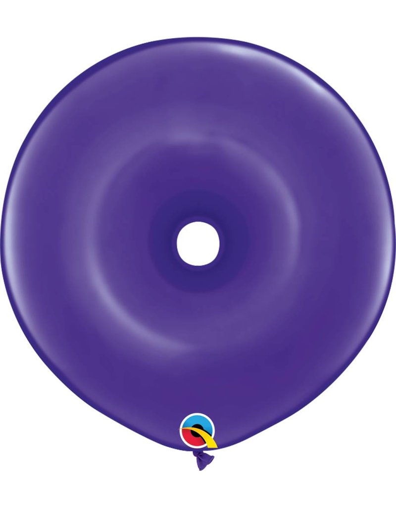 16" Geo Donut Quartz Purple Balloon Flat