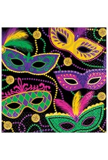 Mardi Gras Masks Beverage Napkins (16)