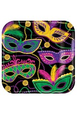 Mardi Gras Masks Large Plates (8)