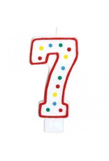 #7 Numeral Candle