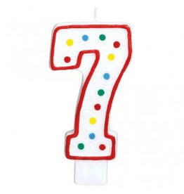 #7 Numeral Candle