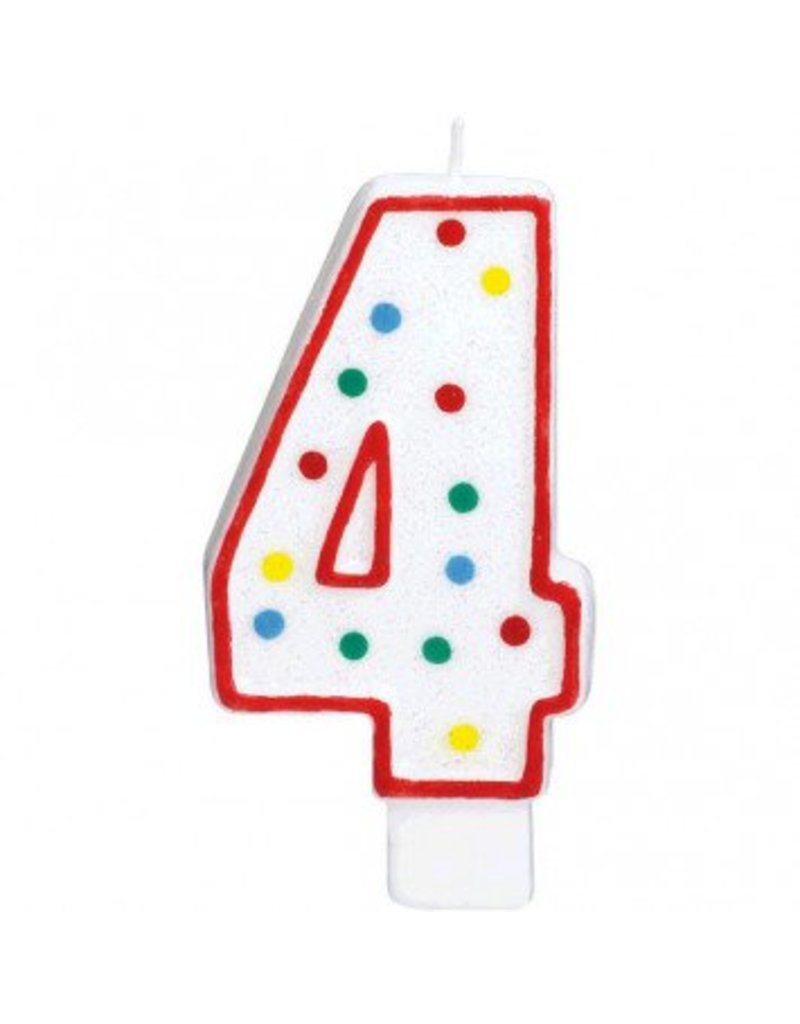 #4 Numeral Candle