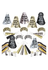 New Years Evening Sparkle New Years Kit For 50 Black /Silver/Gold
