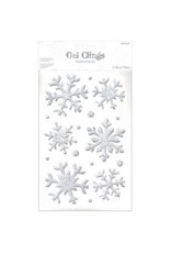 Snowflake Small Glitter Gel Cling
