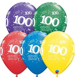 11" #100 Around Balloons (Without Helium)