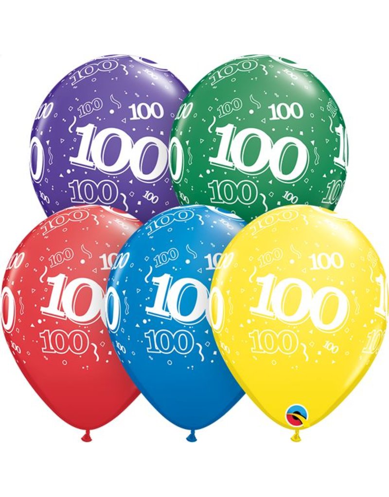 11" #100 Around Balloons (Without Helium)