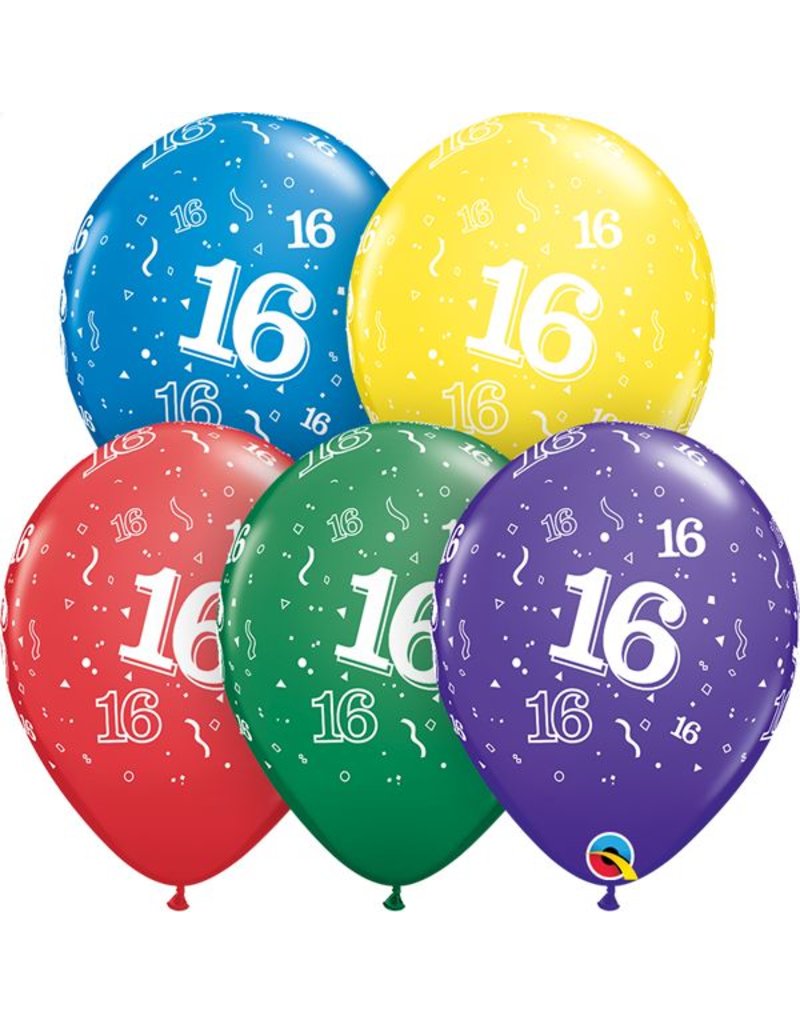 11" #16 Around Balloons (Without Helium)