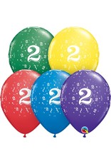11" #2 Confetti Balloons (Without Helium)