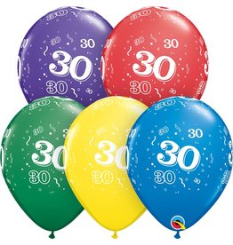 11" #30 Around Balloons (Without Helium)