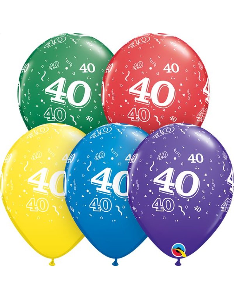 11" #40 Around Balloons (Without Helium)