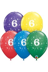 11" #6 Confetti Balloons (Without Helium)