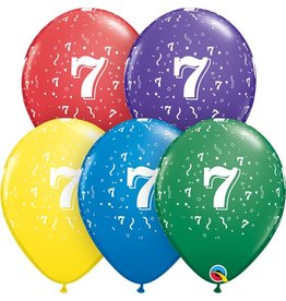 11" #7 Confetti Balloons (Without Helium)