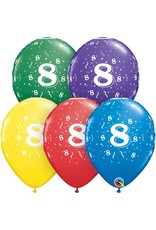11" #8 Confetti Balloons (Without Helium)