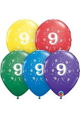 11" #9 Around Balloons (Without Helium)