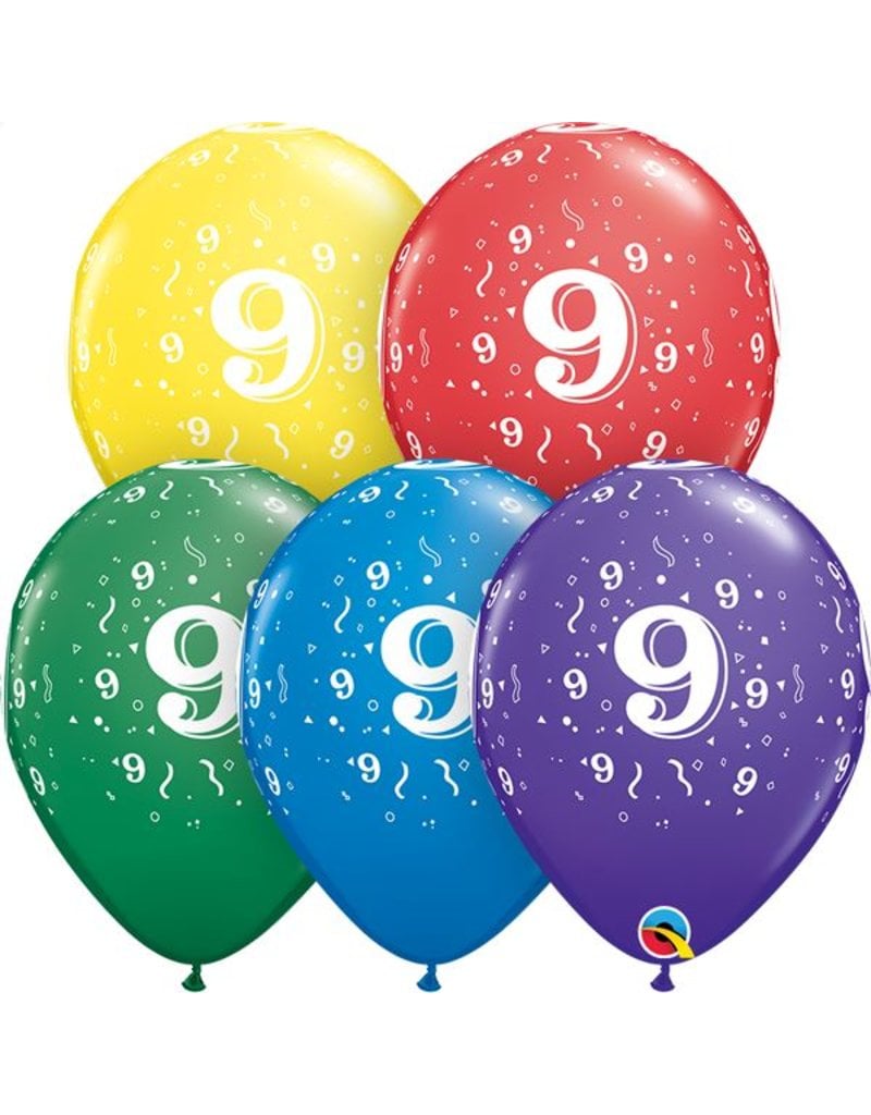 11" #9 Around Balloons (Without Helium)