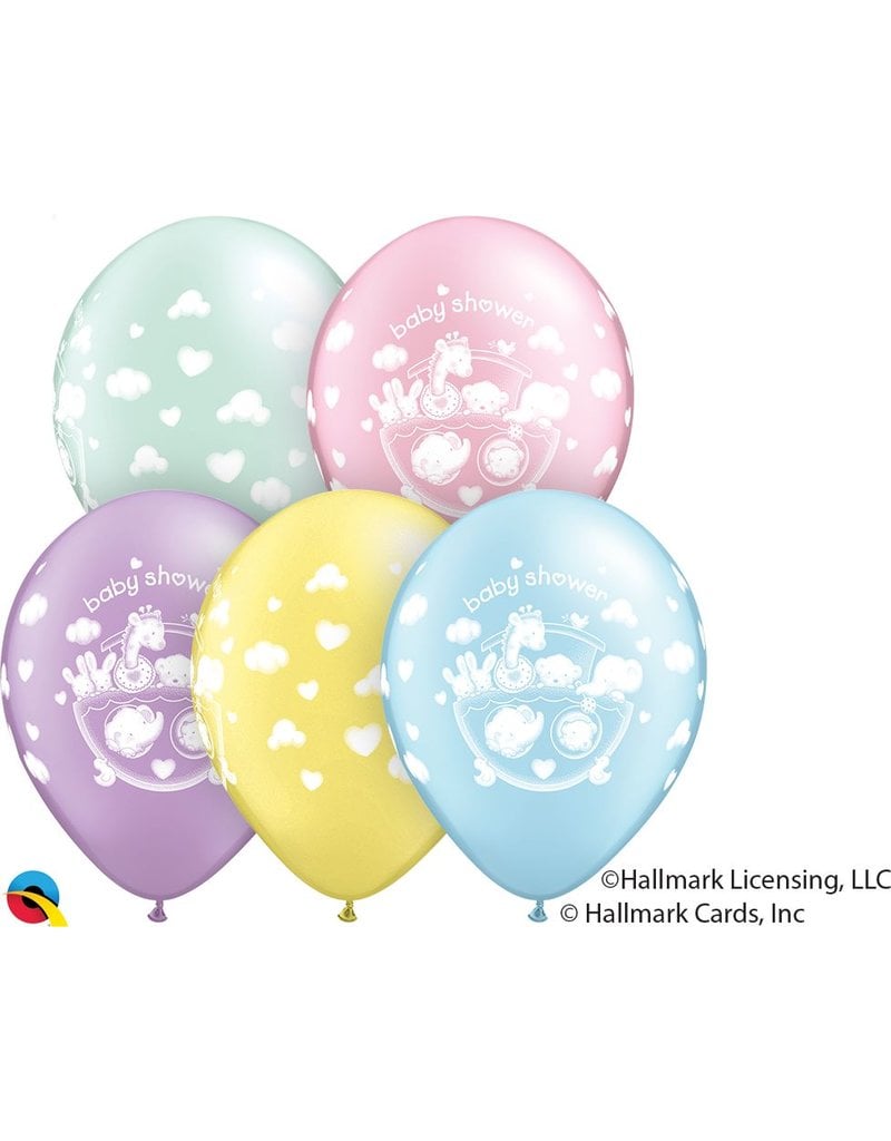 11" Adorable Ark Baby Shower Balloons (Without Helium)
