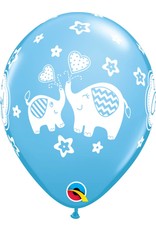 11" It's A Boy Elephants Balloon (Without Helium)