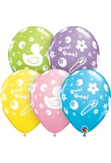 11" Rubber Duckie Balloon (Without Helium)
