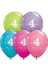 11" #4 Confetti Trendy Balloons (Without Helium)