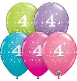 11" #4 Confetti Trendy Balloons (Without Helium)