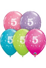 11" #5 Confetti Trendy Balloons (Without Helium)