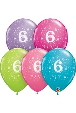 11" #6 Confetti Trendy Balloons (Without Helium)