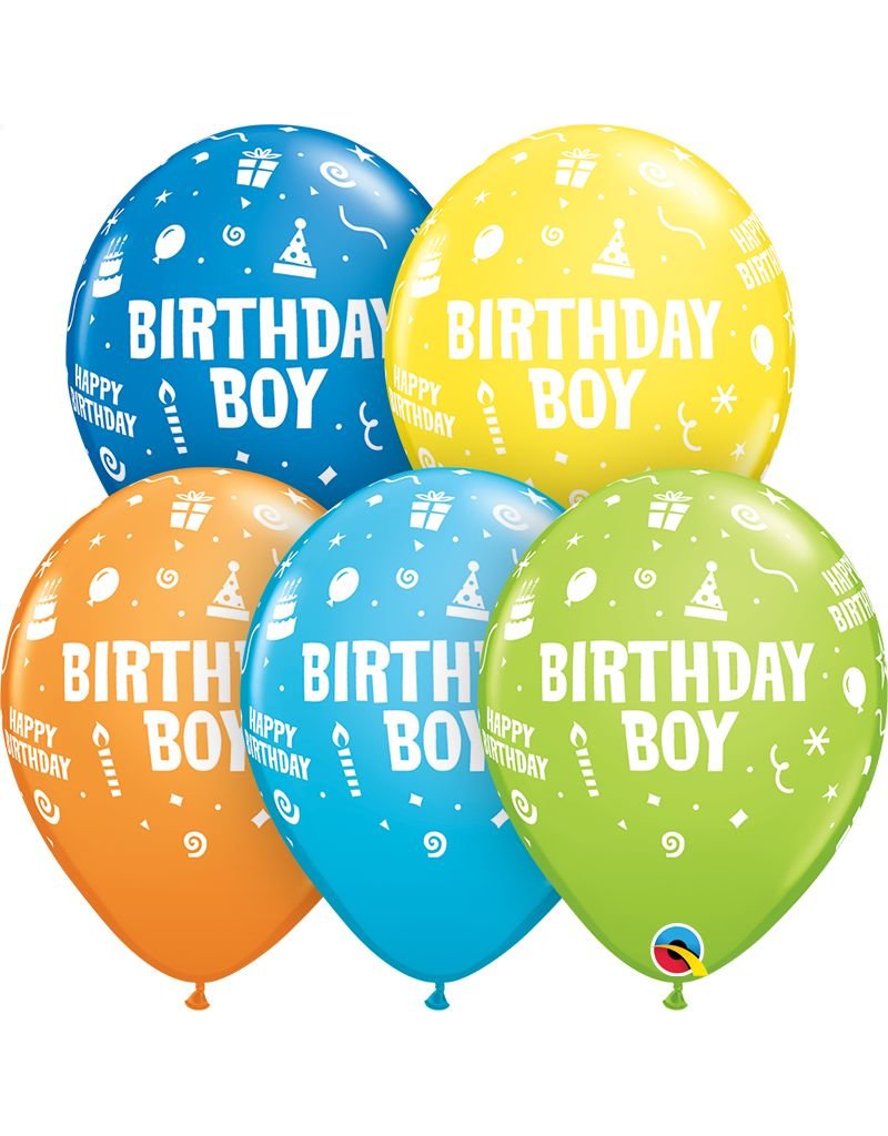 11" Birthday Boy Balloon (Without Helium)