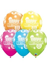 11" Birthday Dots & Glitz Balloons (Without Helium)