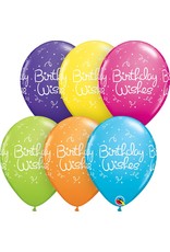11" Birthday Wishes Balloon (Without Helium)