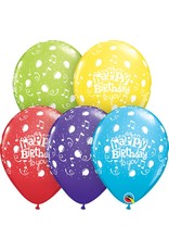 11" Happy Birthday To You Balloon (Without Helium)