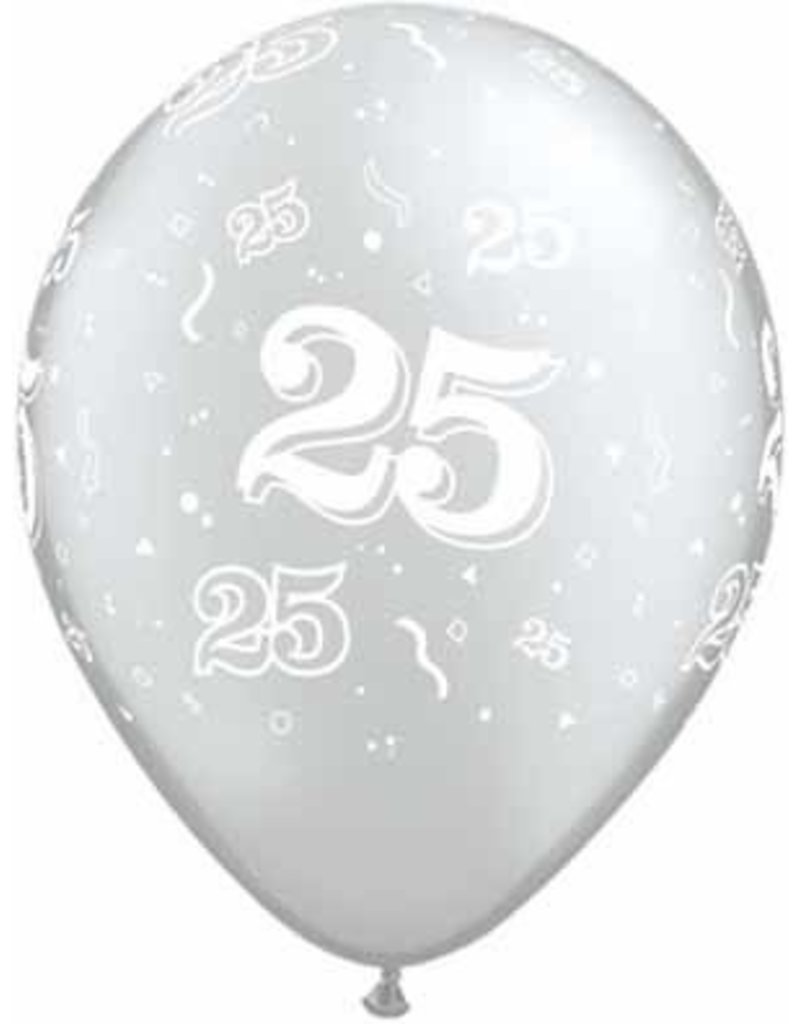 11" 25th Anniversary Balloon (Without Helium)