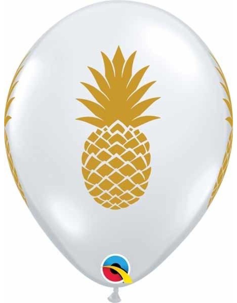 11" Clear Pineapple Balloon (Without Helium)