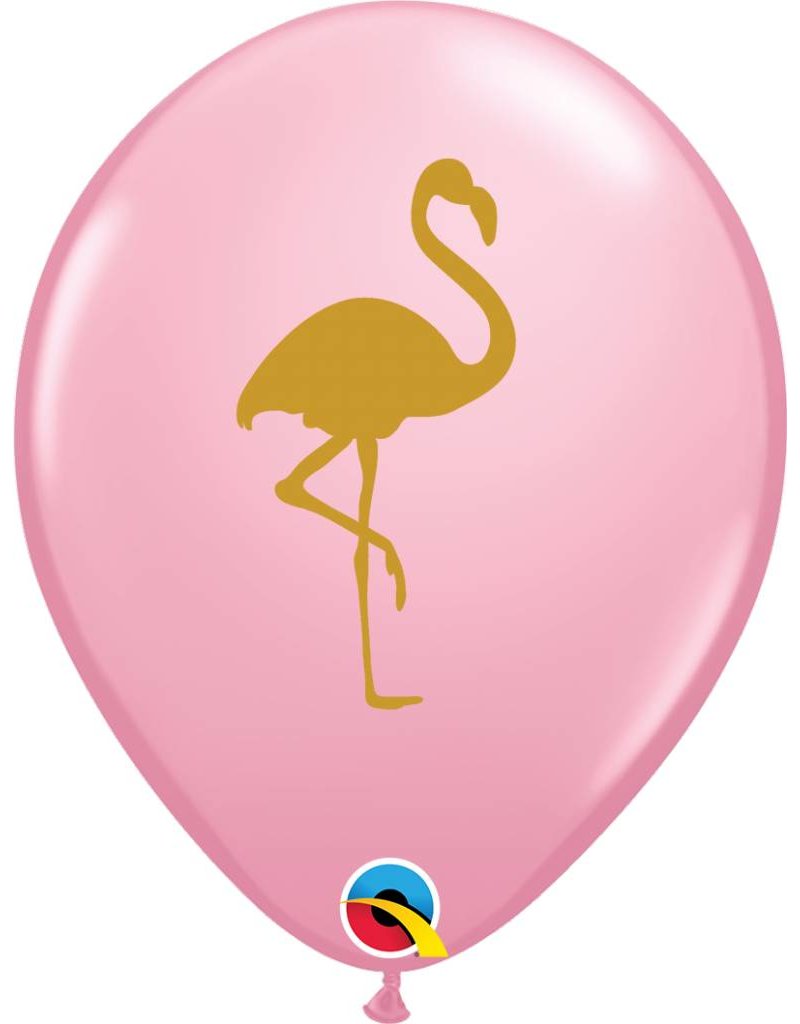 11" Pink Flamingo Balloon (Without Helium)